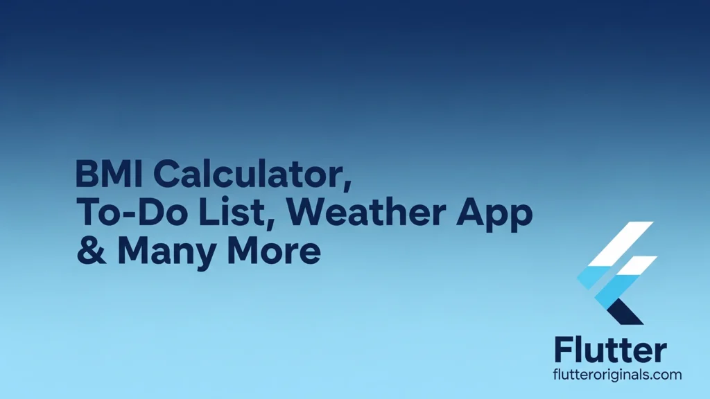 Flutter Apps Examples for Beginners