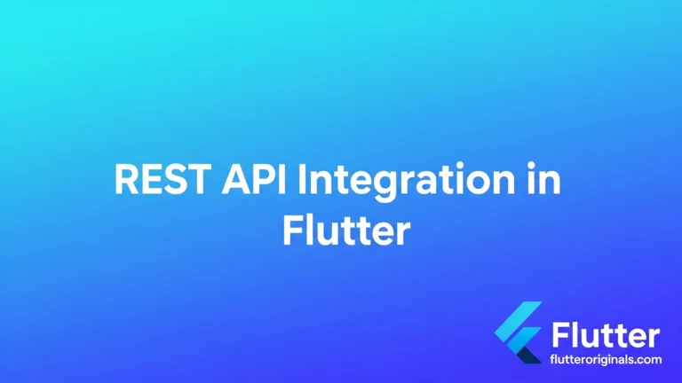 REST API Integration in Flutter